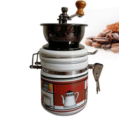 Macinino da caffè manuale vintage in miniatura in legno per chicchi di caffè per esposizione domestica e in ufficio, classica French Press
