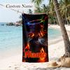 Kyojuro Custom Name Printed Beach Towel Personalized Soft Towel For Swimming Beach Travel