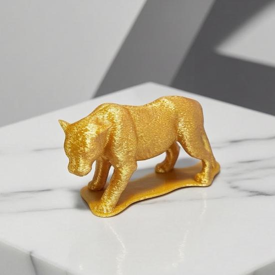 Panther Figurine, 3D Printed Wild Life Model, Collectible Realistic Animal Desktop Ornament for Home, Office, Bookshelf, Table Decor