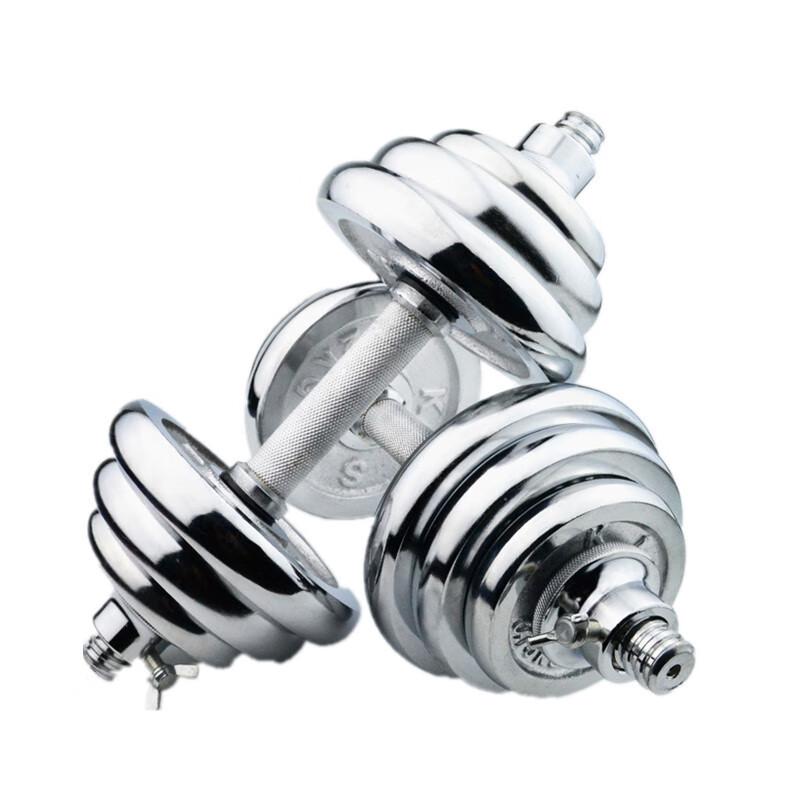 WEZHO Adjustable Electroplated Dumbbell Set