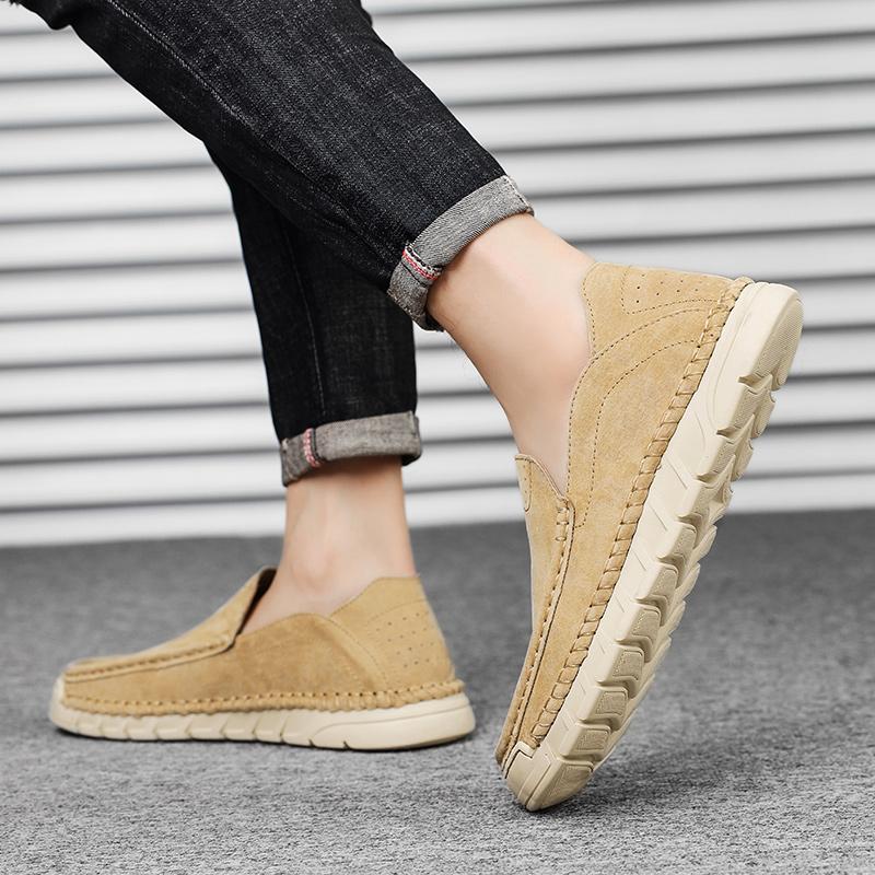 Men's Leather Casual Loafers Shoes Wedding Dress Shoes New Big Size  Moccasins Shoes Suede Shoes High Quality Zapatos