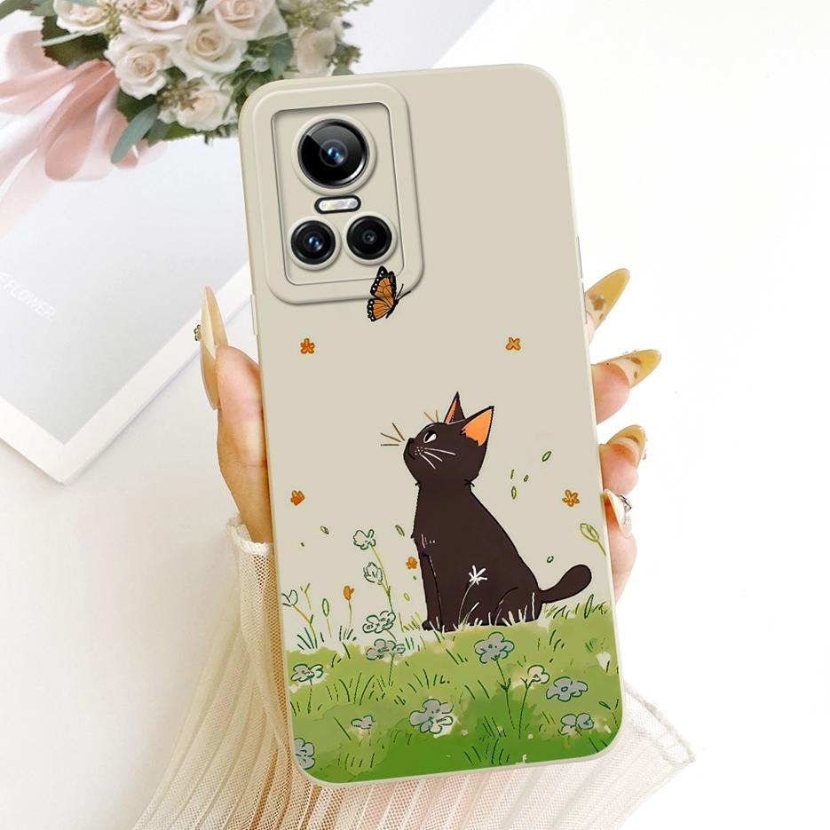 For Realme GT Neo 3 150W Case Luxury Love Butterfly Painted Cover Soft TPU Phone Case For Realme GT Neo 3 80W GTNeo3 150W Fundas