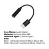 Audio Adapter Multifunctional Jack Adapter Cable Easy-using ABS for Cellphone
