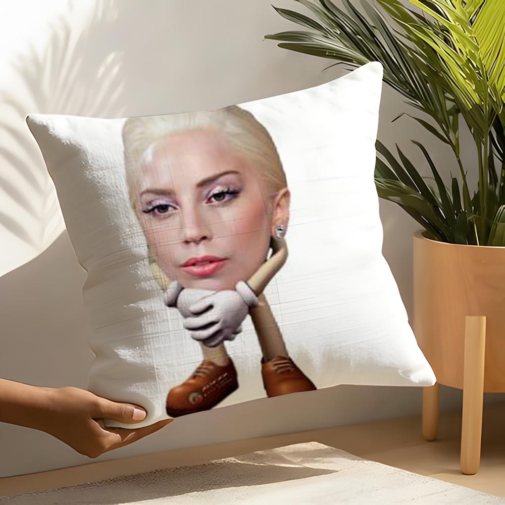 Funny Gaga Meme Lady Pillow Case Home Living Room Decoration Linen Pillow Cases Cushion Cover
