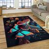 HD Fantasy Butterfly Flower Cartoon Carpet Rug for Home Living Room Bedroom Sofa Doormat Decor,Kids Area Rug Non-slip Floor Mat