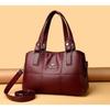 Soft Leather Splicing Large-capacity Handbag Women's Shoulder Bag