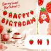 Strawberry Birthday – Strawberry Theme Party Decorations for Birthday Celebration