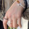 Colorful Inlaid Zirconia Ultra Sparkling Adjustable Ring For Women With Unique Design Fashion