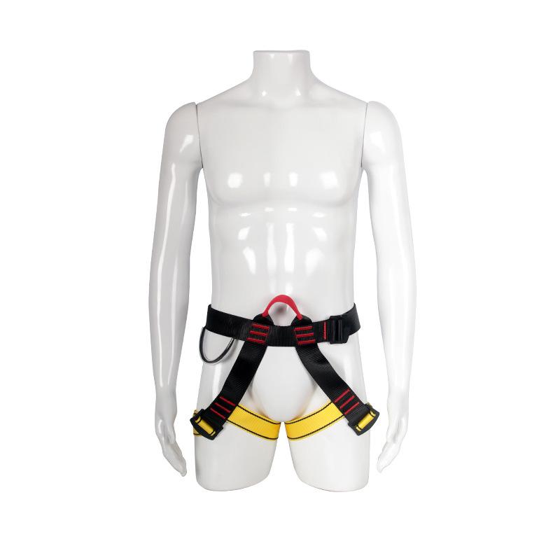 High-Altitude Safety Harness for Rock Climbing and Fire Training Black