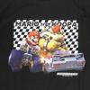 Mario 3D character print [Fineplus] T-shirt, short-sleeved, Kart, Mario, Bowser, racing, merchandise,