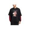 Adidas Neo Patterned Graphic Print Crew Neck Sweatshirt Unisex Tops Black IQ1585