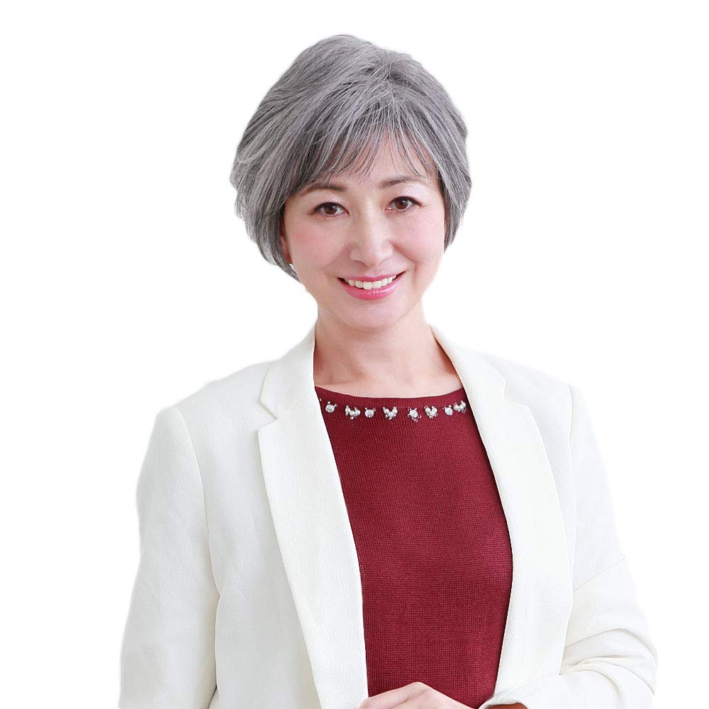 

All-Mrs. Airy Curl Short Heat-Resistant Gray Hair