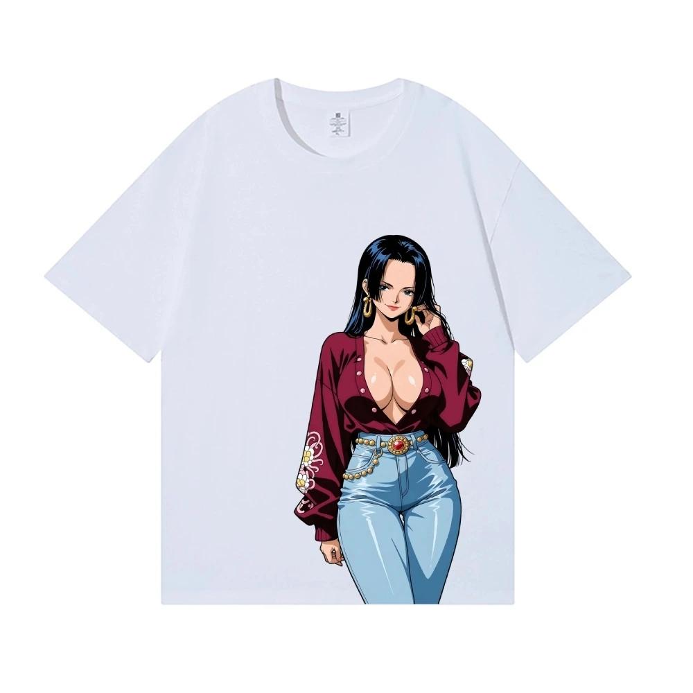 One Piece Boa Hancock Japanese Style Classic Tee High-quality Streetwear Men's Clothing Women's Clothing 2026 Summer New T Shirt