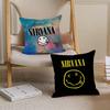 N-Nirvana Logo Kussensloop Autokussenhoes Voor Bank Auto Kerstcadeau 40x40cm 45x45cm