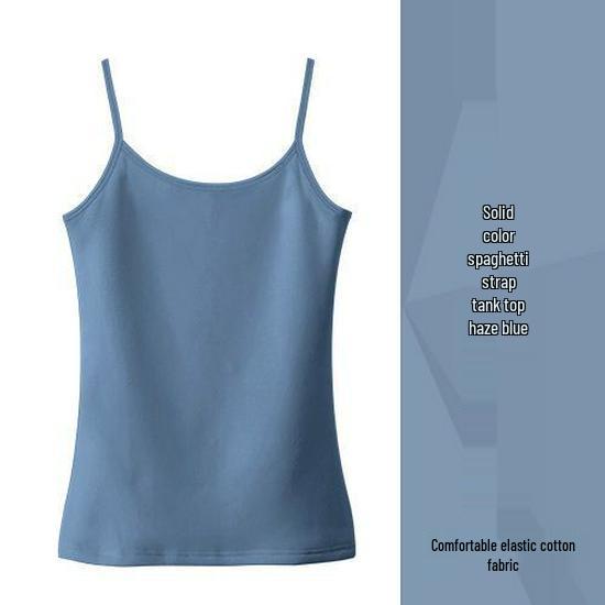 Women's Pure Cotton Black Camisole Vest – Small, Tight-Fitting, Sexy, Plus Size, Short Top for Summer/Spring.