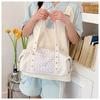 Koreanischer Stil Polka-Dot Design Tragetasche, Geräumige Pendler Schulterhandtasche, Vielseitige Reise-Arbeitstasche für Damen CLE