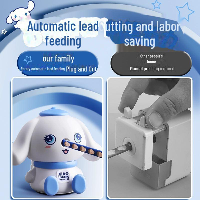 Hand-Cranked Automatic Pencil Sharpener for Kids - Ideal for Boys and Girls