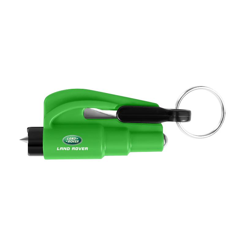 

Инструменты для автомобиля 2-в-1 Автомобильный аварийный молоток Стеклобой Спасательный Нож для ремня безопасности для Land Rover SVR Discovery Velar Defender Range Rover L322 L405 зелёный