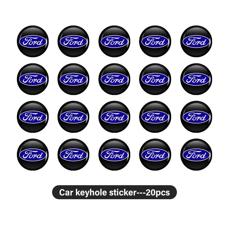For Ford 8pcs Car Keyhole Protective Sticker Anti Block Guard Waterproof Escape Ecosport Fusion Explorer Expedition Taurus