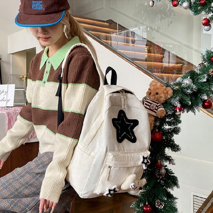 Aesthetic Backpacks for Girl Lovely Stars Backpacks Large Capacity Casual Daypacks Travel Rucksack Student School Bag