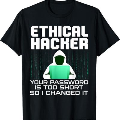 Funny Hacker Art For Men Women Hacking Lover Computer Nerd T-Shirt
