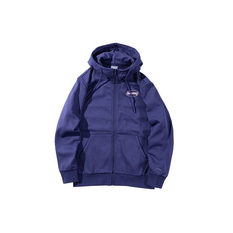 

Li-Ning AWDPD23-16 Men s Sports Fashion Fleece Lined Zipper Hoodie Blue S