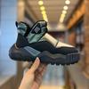 Winter velvet thickened down cloth waterproof snow boots large cotton warm cotton shoes non-slip high top