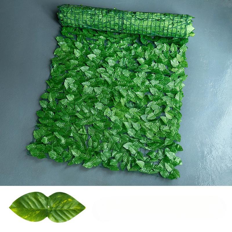 Outdoor Artificial Ivy Green Plant Fence Screen, UV-Resistant, Fade-Proof, Maintenance-Free High-End Plastic Material Artificial Green Plant Wall.