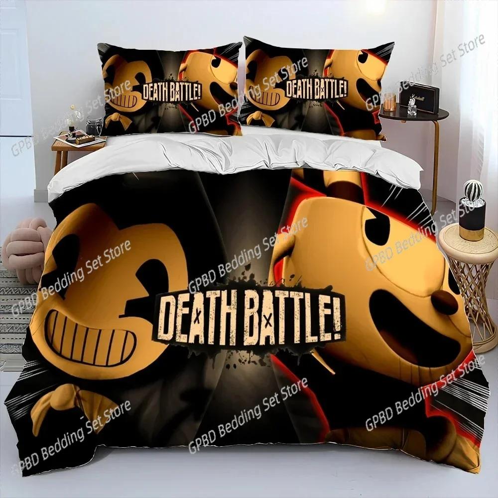 Cuphead E Mugman, Gioco 3D Nuovo Copripiumino Federa Set Biancheria da Letto Adulto Ragazzo Ragazza Decorazione Camera da Letto Bambini Singolo Matrimoniale Grande
