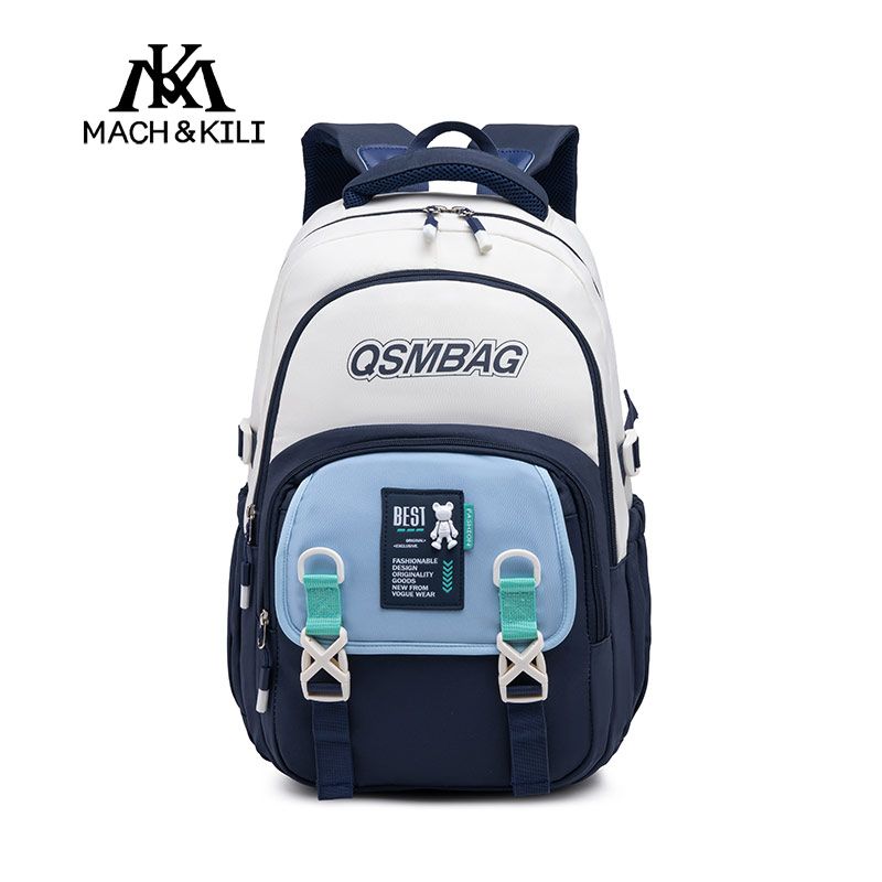 

Mach & Kili Mk Легкий рюкзак с отстегивающимся отделением для снижения нагрузки 2025 Новый красивый многослойный рюкзак для хранения Blue