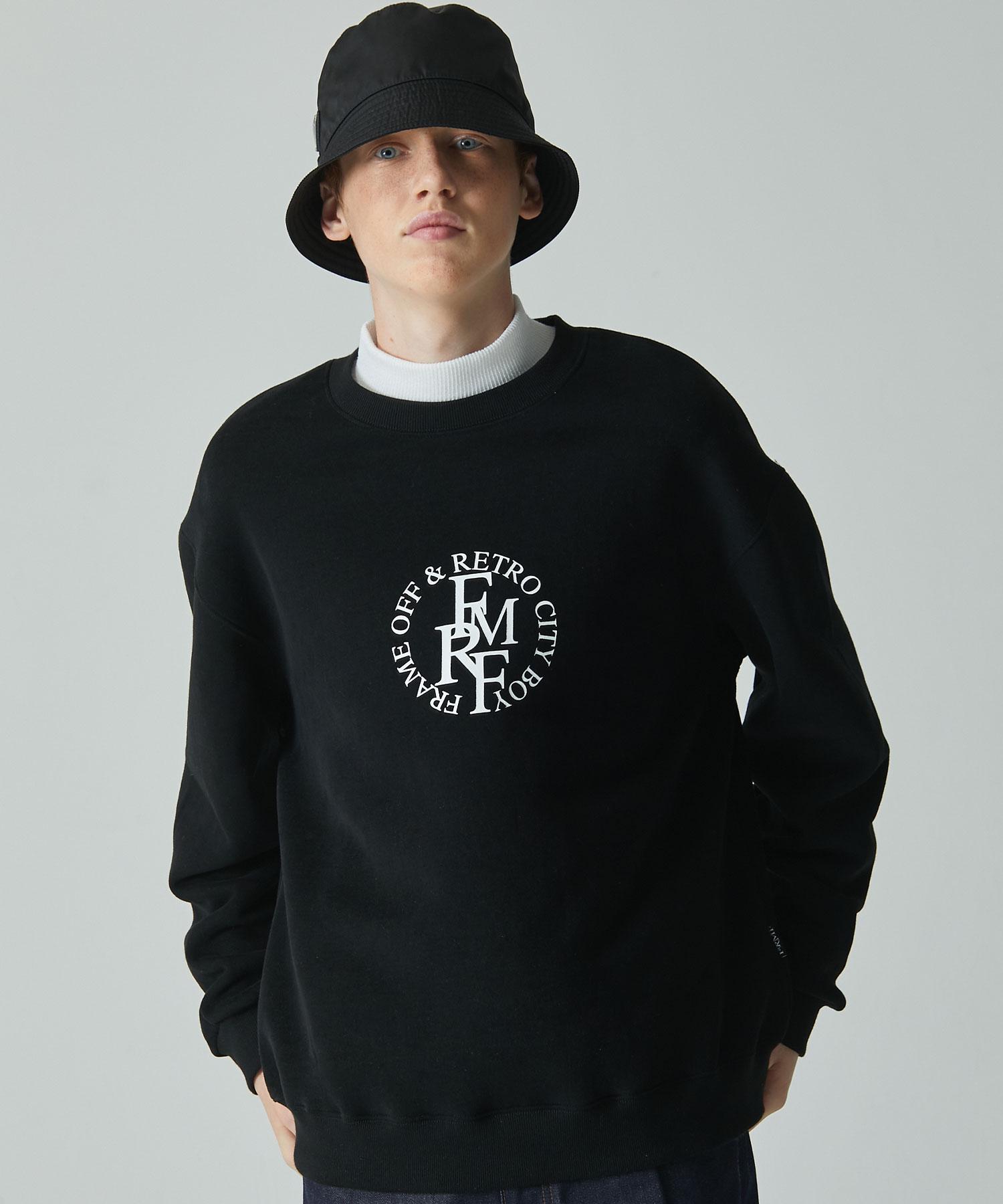 Frame Off Classic Circle Logo Sweatshirt_Black Black_M