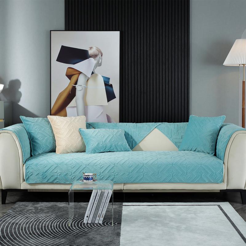 

Короткий плюшевый чехол для дивана, осень-зима, теплая подушка для дивана, декор для гостиной, противоскользящий чехол, защита мебели, диванное полотенце 65x70