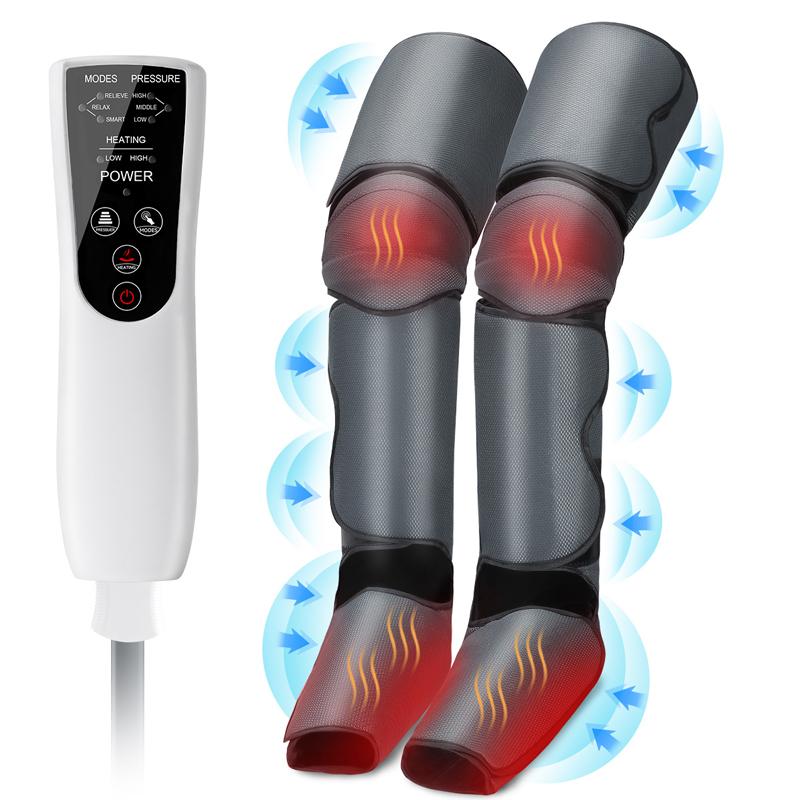Binchi Health Technology Leg Air Pressotherapy Massager Heated Foot And Knee Promote Blood Circulation Relieve Legs Muscle Pain Massage Appliances