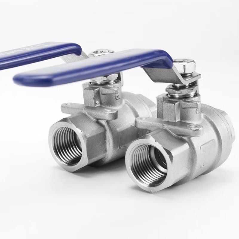 Yunpo 304 Stainless Steel Two-Piece Female Thread Ball Valve