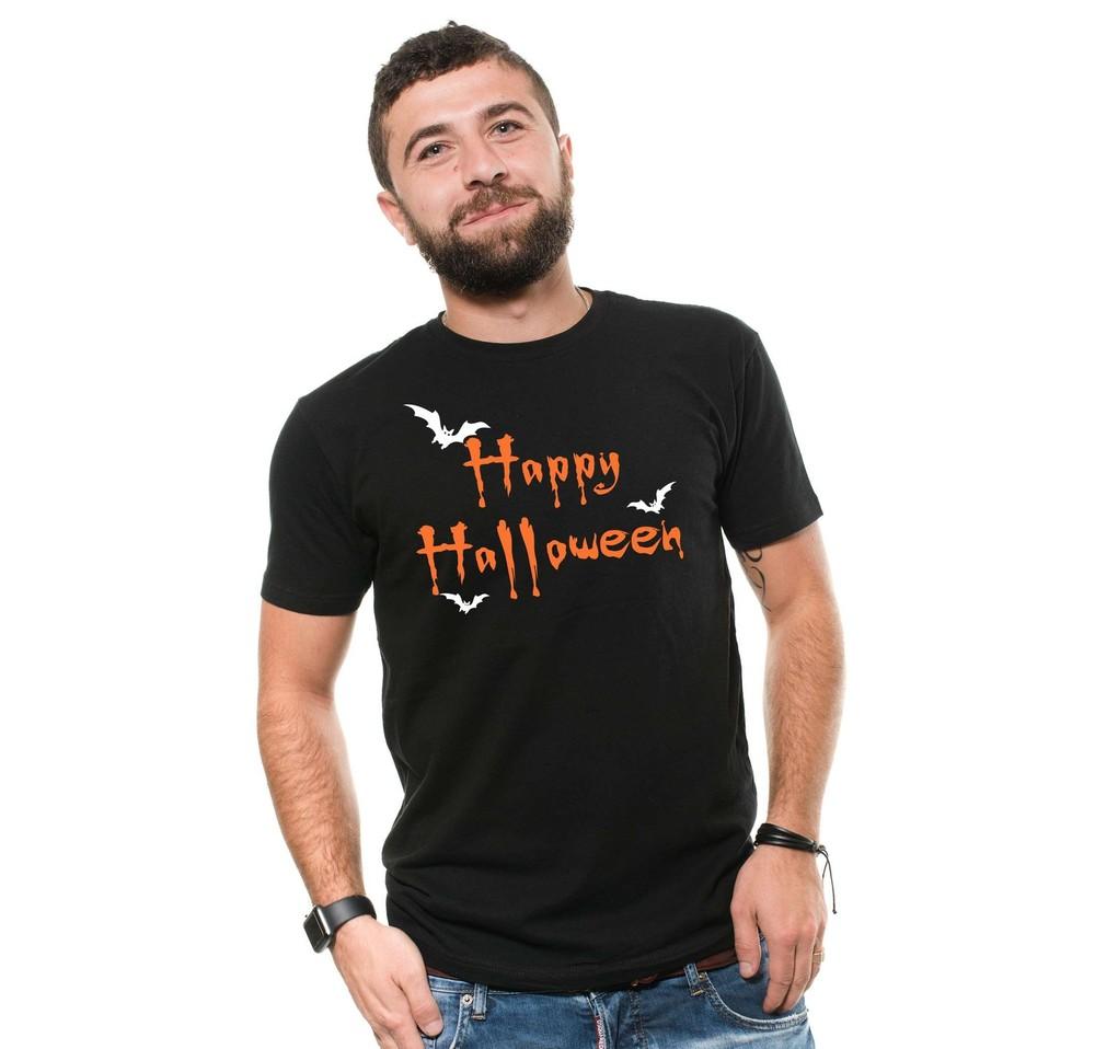 Happy Halloween Shirt Halloween Bats Shirt Halloween Gifts Halloween Costume Unisex T-Shirt XL