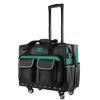 Green Forest Multi-functional Electrician Tool Bag with Wheels - Thickened Iron Bottom for Installation & Maintenance