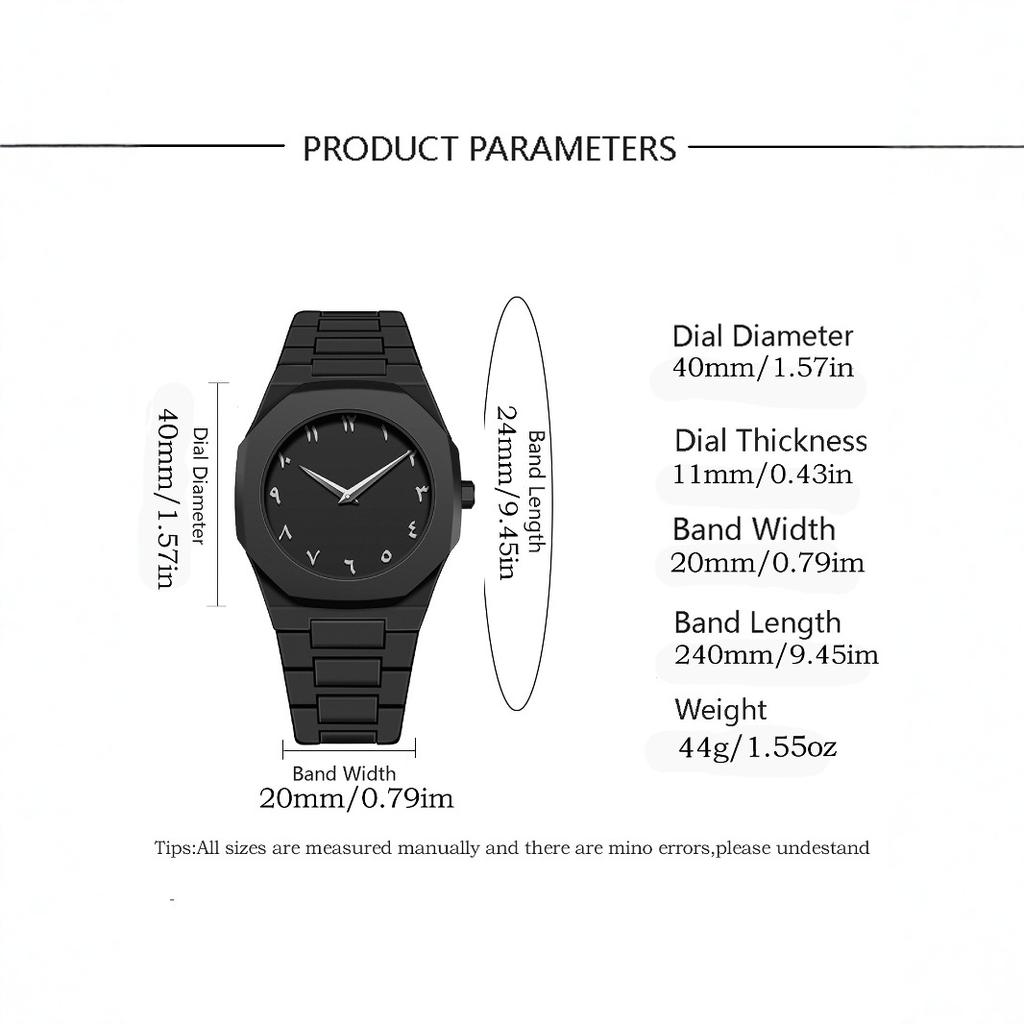 Men'S Quartz Watch Waterproof Roman Numeral South East Asia Middle East Plastic Watch Men'S Premium Sense