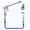 High Pressure Hose Nozzle Heavy Duty Metal Garden Hose Nozzle Multi Spray Modes Jet Mist Spray Nozzle for Garden Cleaning Car Patio Yard Pets