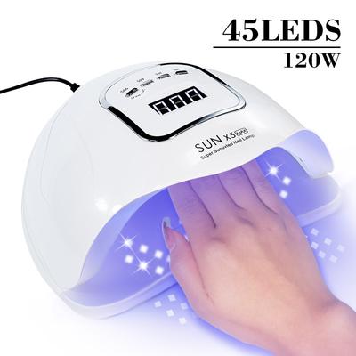 SUN X5 LED MAX Lampa na manikúru 45 LED UV LED Lampa na nechty Na nechty Vytvrdzovanie Laku na nechty LED Lampa na nechty Gél Sušička Lampy Nástroje na nechty