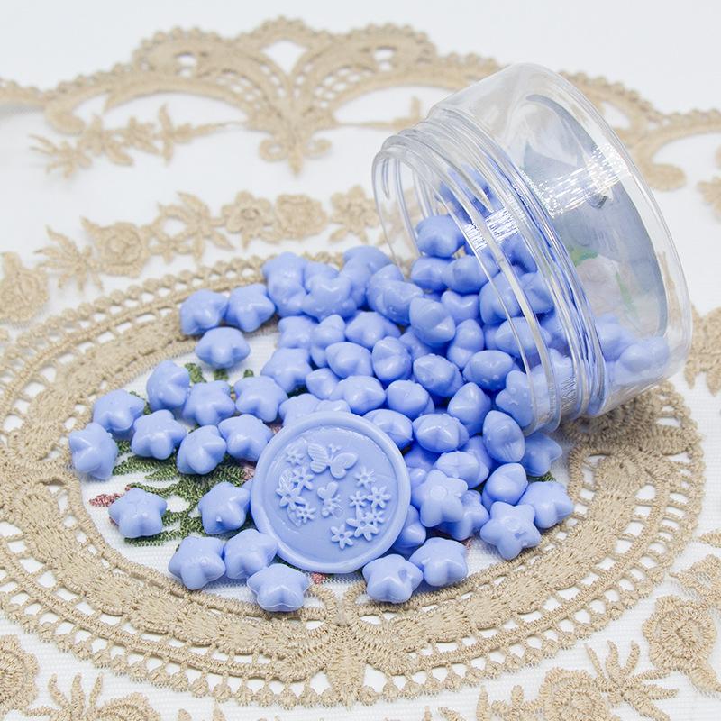 1000g Macaron Series Star Enamel Wax Grains Cute Style Wax Material DIY Greeting Card Party Invitation Decoration Supplies