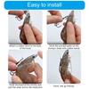 10pcs Professional Fishing Hook High Strengths Fishing Hook Beginner Fishing Gear for Live Shrimp Fishing