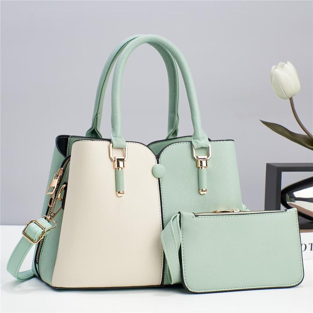 

Новая большая вместительная сумка-мессенджер в цвете, модная сумка через плечо зелёный