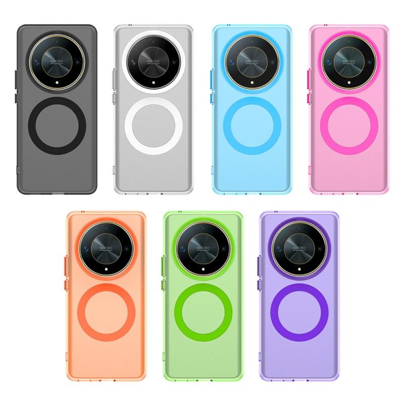 Pro Honor Magic 6 Lite Pouzdro Kryt Honor Magic 6 Lite Capa Zadní Průhledný Bezdrátové Nabíjení Kruhový Magnetický Matný Průhledný Fundas