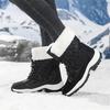 TUINANLE Winter Thick Women's Snow Boots Warm Plush Mid-calf Boots Non Slip Platform Snow Boot Casual Female White Shoes