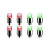 2/4PCS Colorful LED Wheel Valve Lights Motorcycles Bicycles Car Wheel Tire Valve Caps Universal Dustproof Bicycle Valve Cover Valve Stems 1