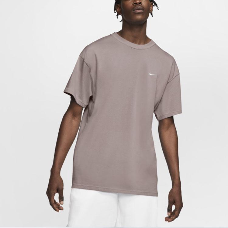 Nike Lab Solo Swoosh Essential Sports Short Sleeve T-Shirt Men Tops Light-Pink DA0321-245