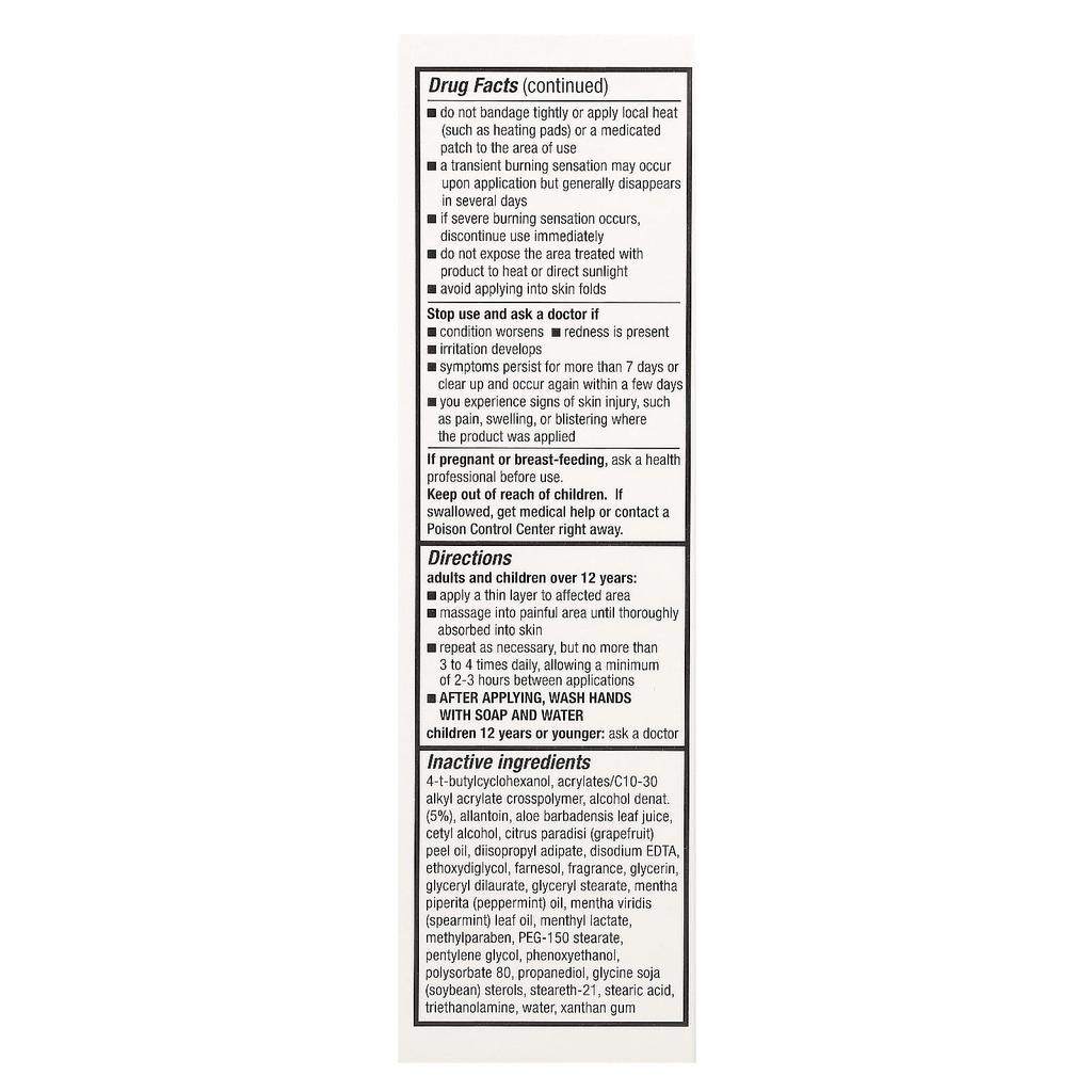 Advanced Pain Relief Cream, 56G(2Oz)
