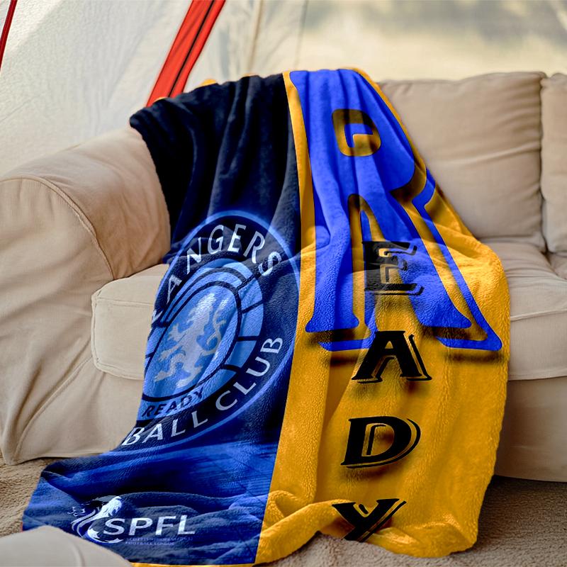 1pz Coperta Nap con Stampa Digitale, Coperta Rangers FC per Uso Domestico, Calore per Tutte le Stagioni, Coperta Regalo di Natale e San Valentino