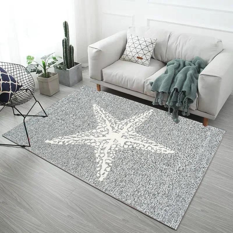 Creative Feather Print Bedroom Floor Mats Decoration Home Living Room Floor Mats