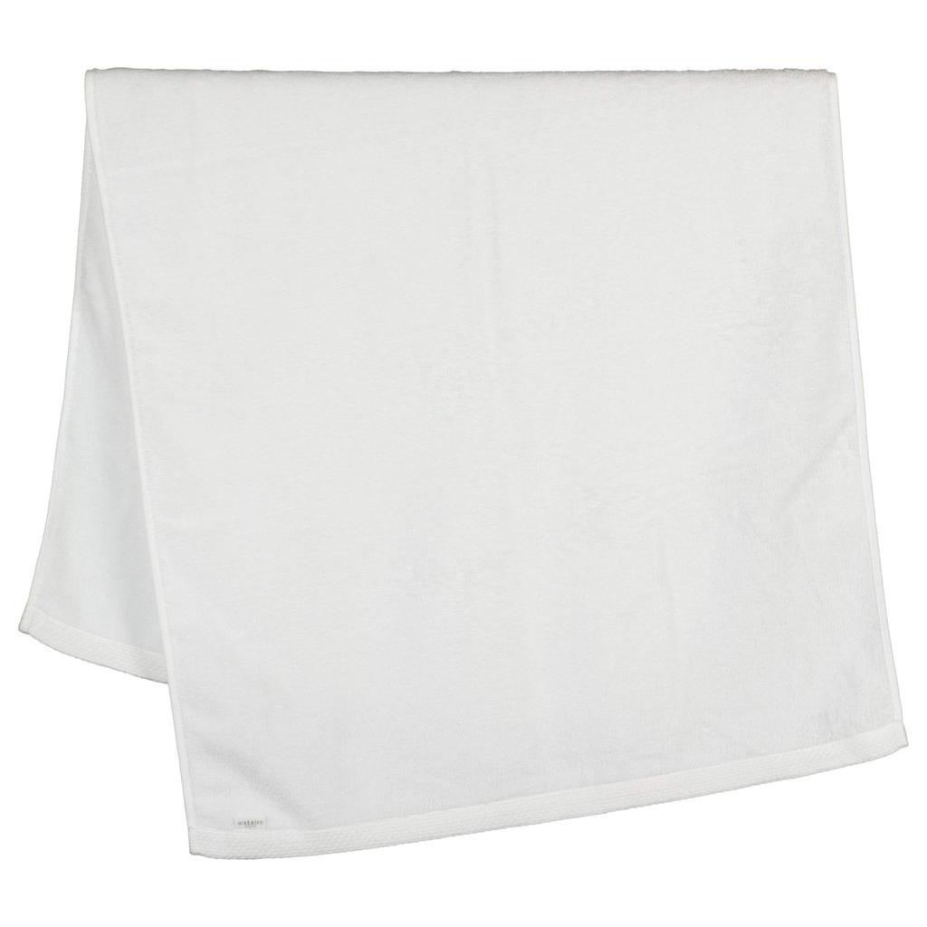 Nishikawa Imabari Bath Made in Enhanced Watairo TT19250600W Towel, 100% Cotton, Japan, Absorbency, Marowata, White,
